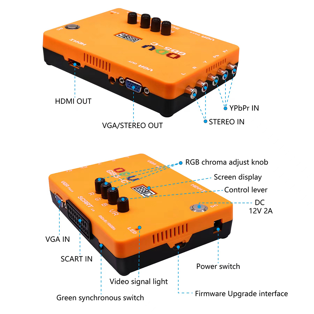 Scart To Hdmi - Детали/VGA/Scart на VGA/HDMI-совместимый адаптер для Ретро
