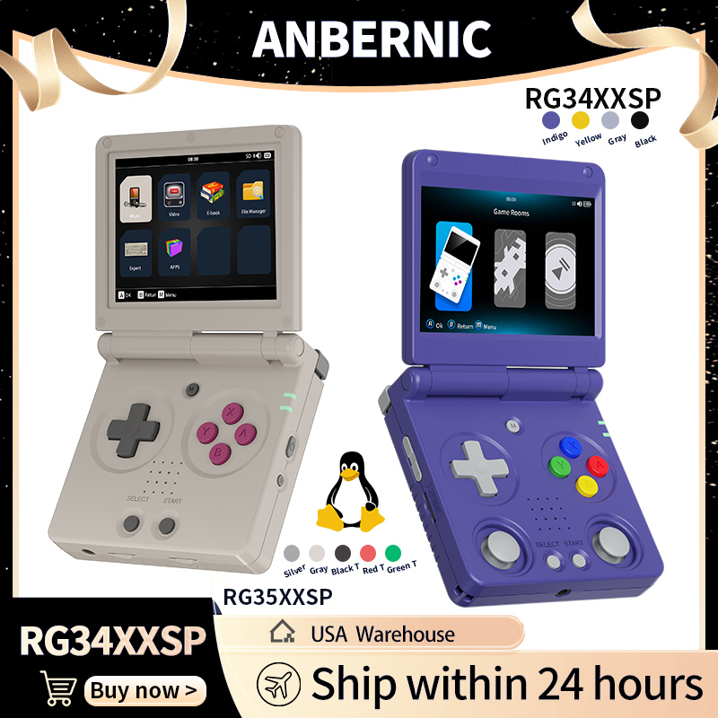 Anbernic RG34XXSP RG35XXSP Пер – обзор и цена Retro Gaming Kiosk
