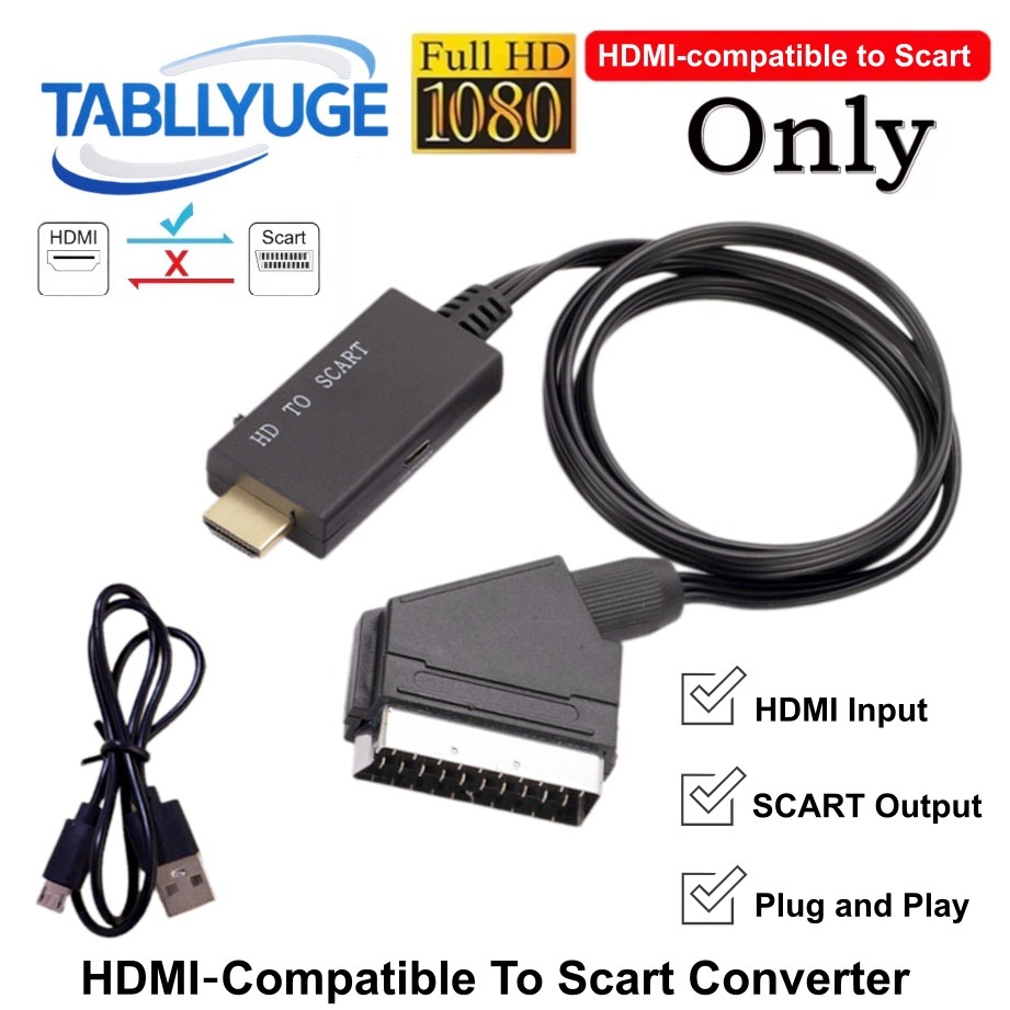 Кабель-переходник HDMI-совмест – обзор и цена Scart To Hdmi