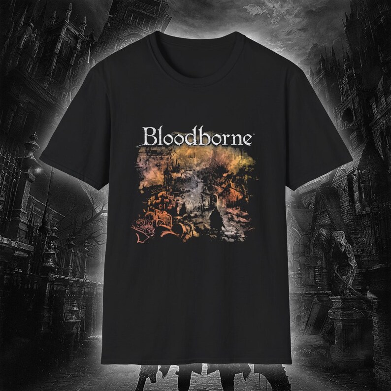 Игровая футболка Bloodborne Da – обзор и цена Retro Gaming T Shirt